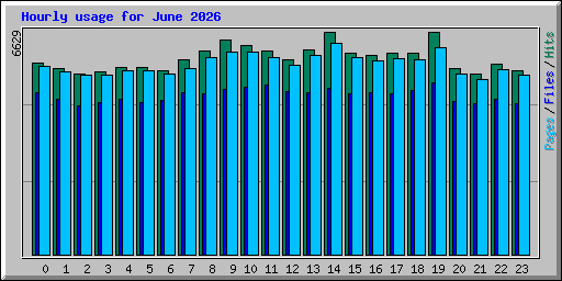 Hourly usage for June 2026